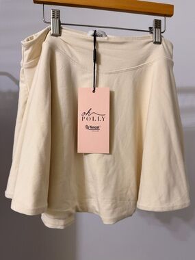 Oh Polly Cream Circle Skirt